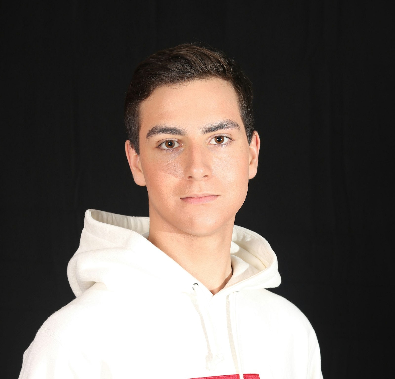 Men's White Casual Hoodie